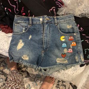 Zara pac man shorts